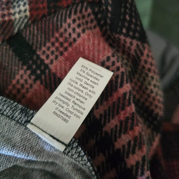 Cato Woman's Faux Wrap Long Bell Sleeved Dress - Picture 6 of 7